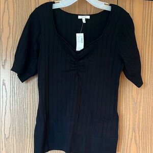 Black Short Sleeve Top